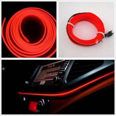 SET 2 x Banda neon LED pentru interiorul masinii, 1 m