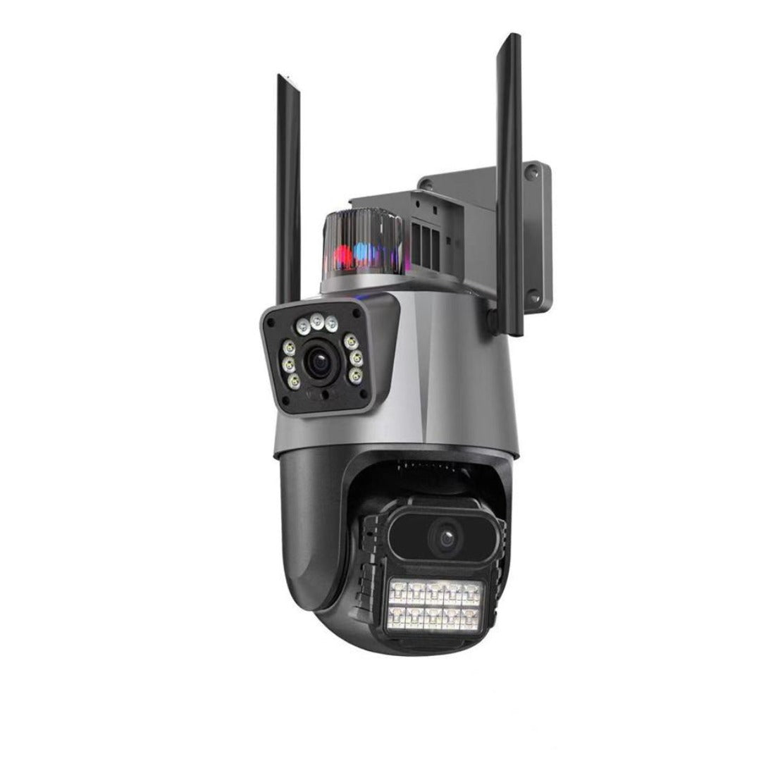 Camera de supraveghere 2 in 1, senzori CMOS, WI-Fi, Sistem Zoom Urmarire automata, PTZ cu lentile duble Cu o rezoluție