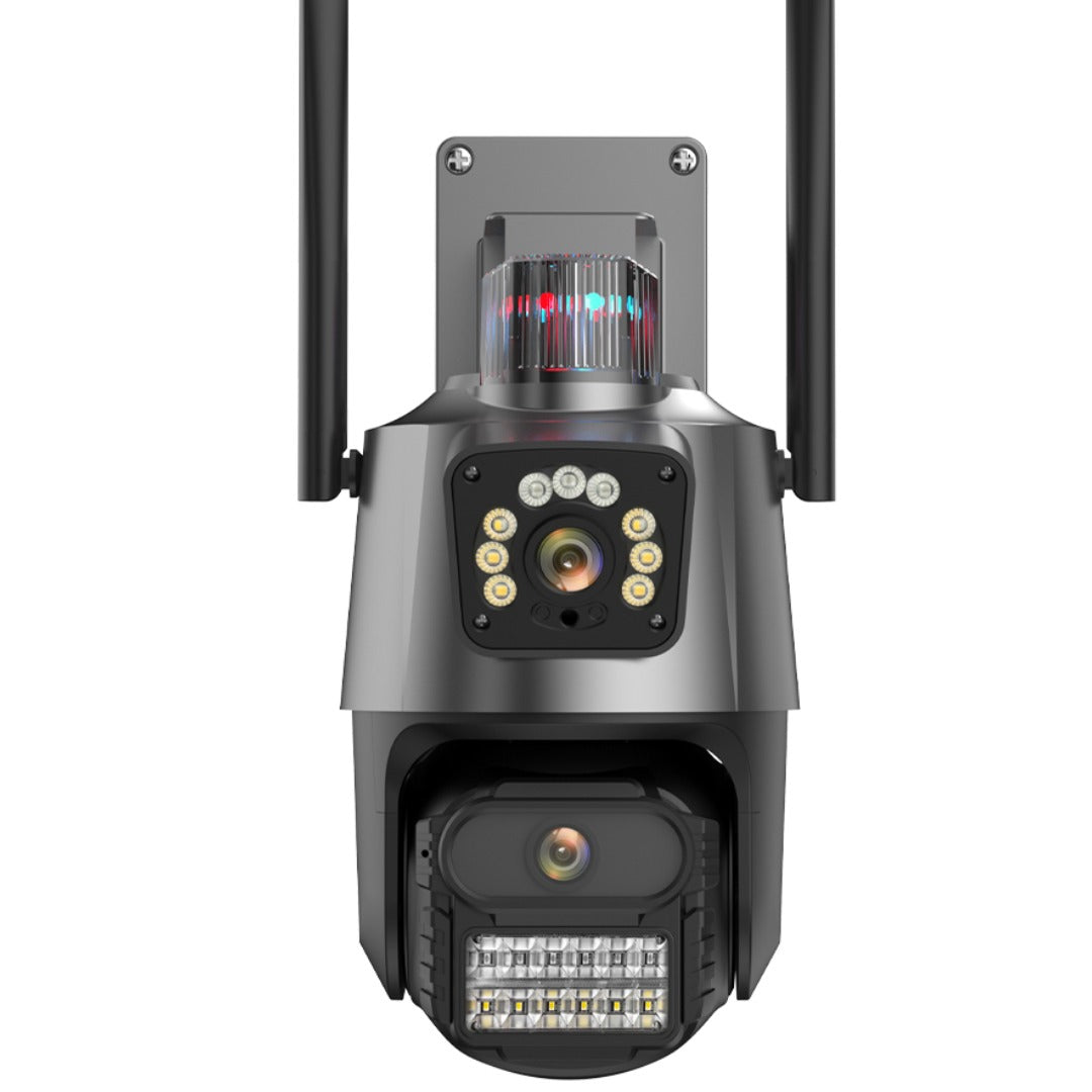Camera de supraveghere 2 in 1, senzori CMOS, WI-Fi, Sistem Zoom Urmarire automata, PTZ cu lentile duble Cu o rezoluție