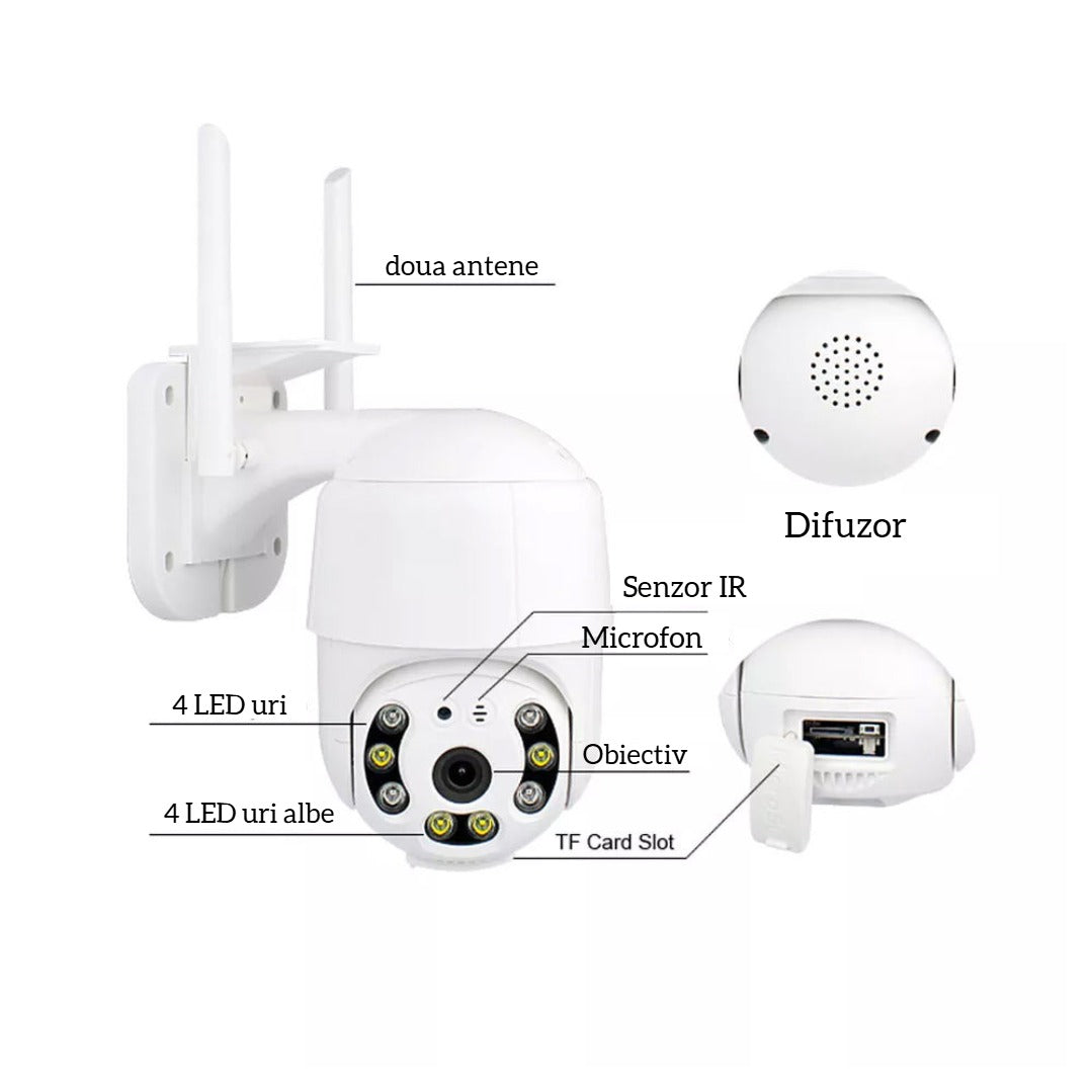 Set 4 camere de Supraveghere WiFi Smart