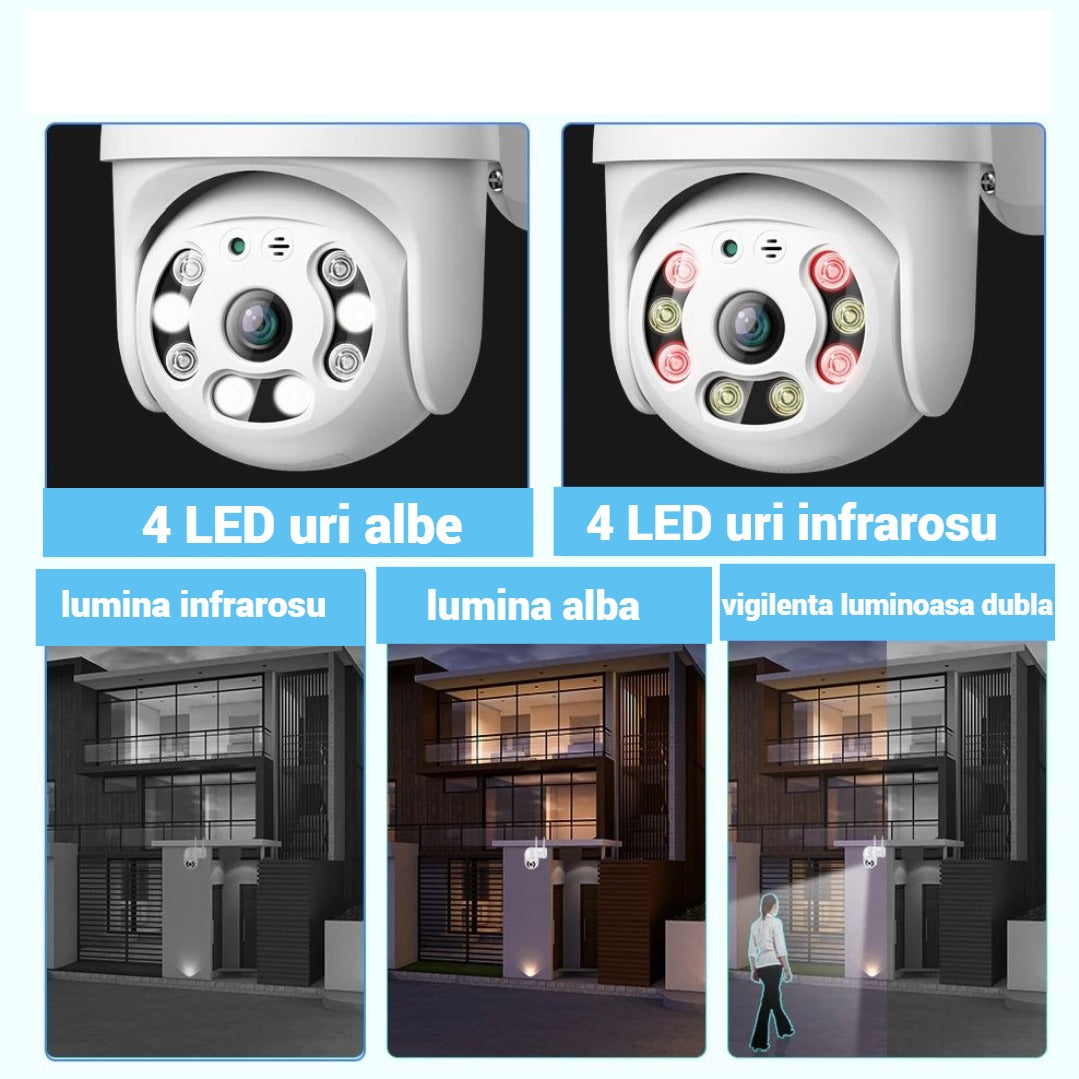 Set 4 camere de Supraveghere WiFi Smart