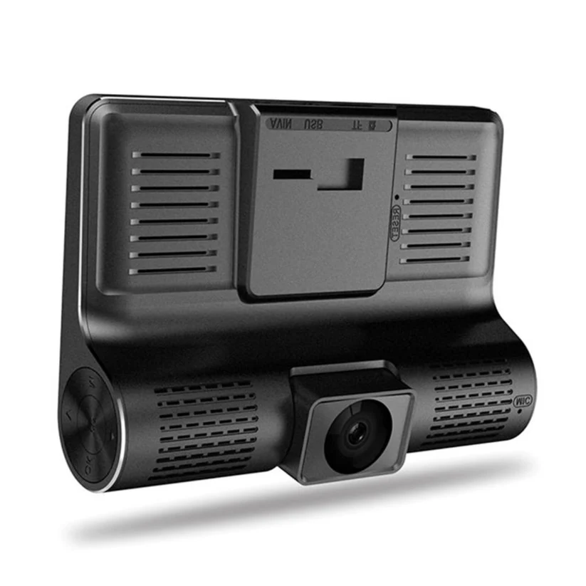 Camera auto tripla cu unghi larg de filmare, senzor G si lentila 6 G