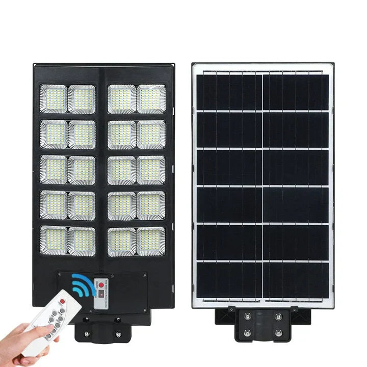 Lampa solara stradala 1000W, Telecomanda, suport metalic